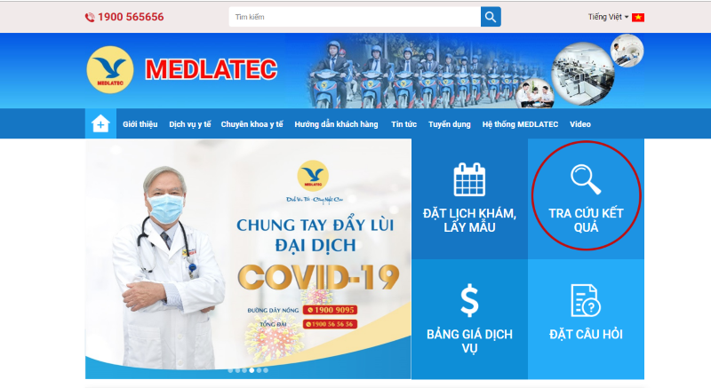 Hướng dẫn cách xem lại lịch sử khám tại Medlatec