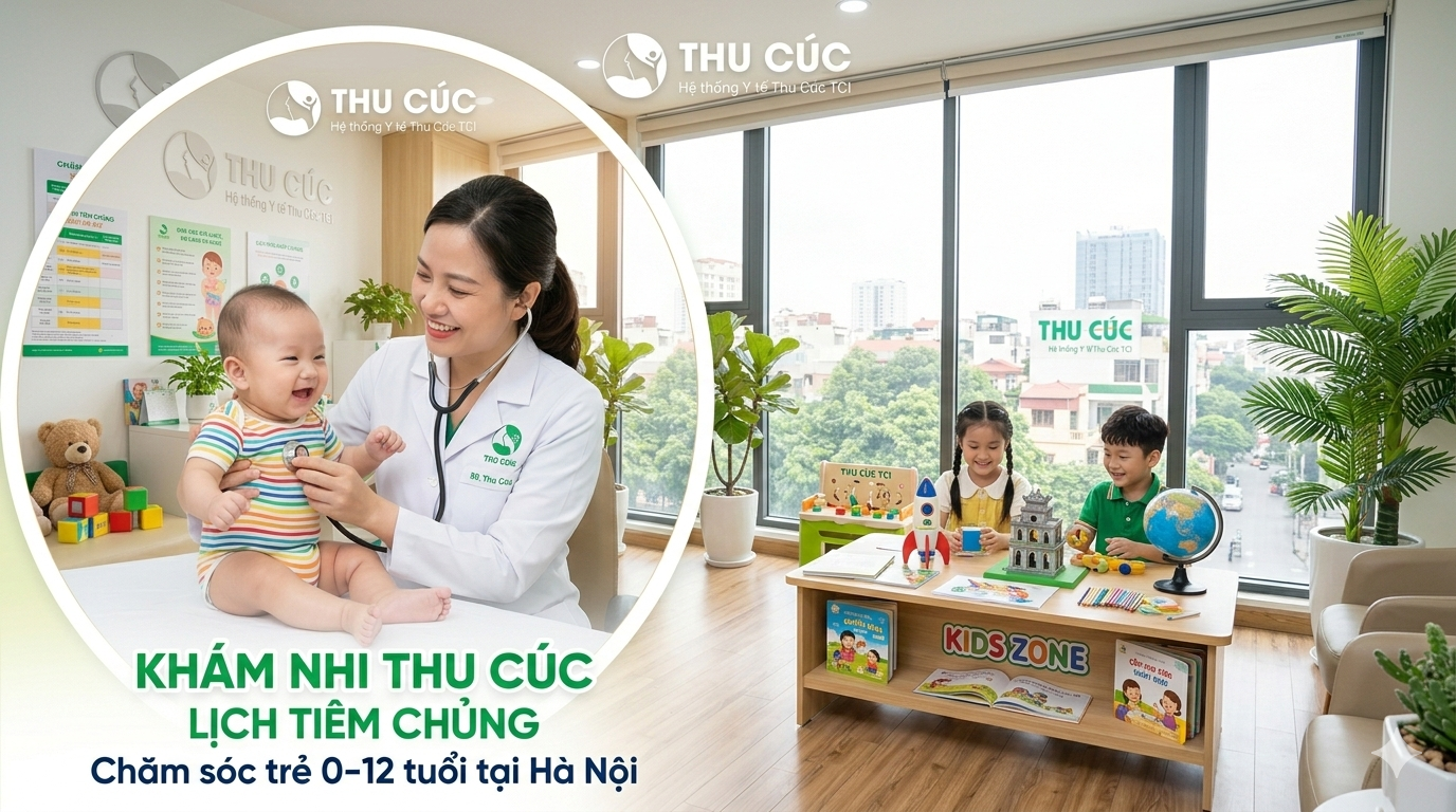 Khám nhi Thu Cúc: Lịch tiêm chủng & lưu ý chăm sóc trẻ 0–12 tuổi tại Hà Nội
