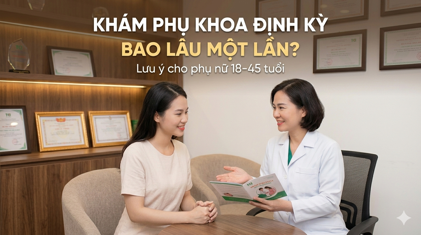 Khám phụ khoa định kỳ bao lâu một lần? Lưu ý quan trọng cho phụ nữ 18–45 tuổi