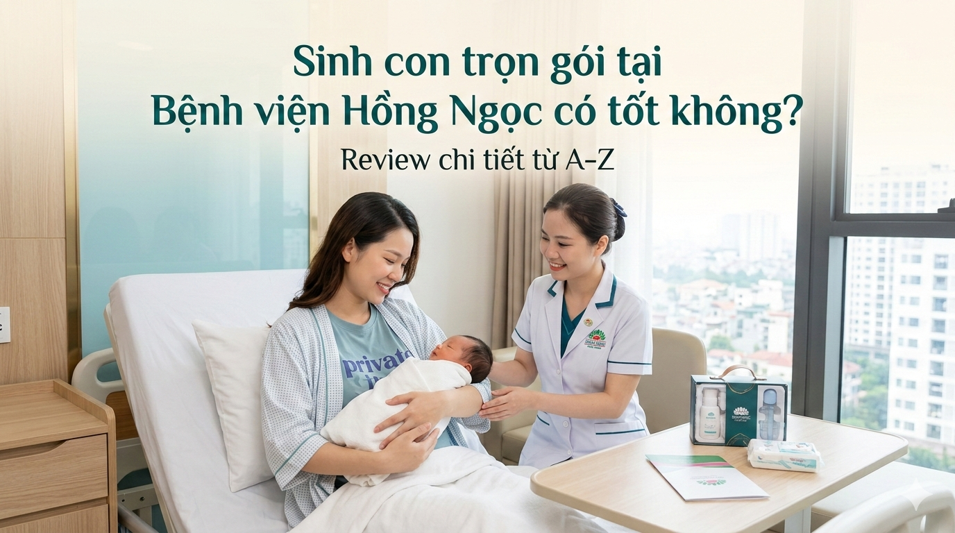 Sinh con trọn gói tại Bệnh viện Hồng Ngọc có tốt không? Review chi tiết từ A–Z