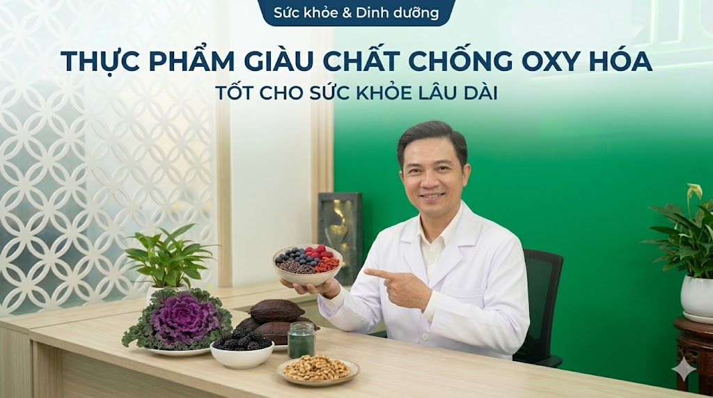Thực phẩm giàu chất chống oxy hóa tốt cho sức khỏe lâu dài