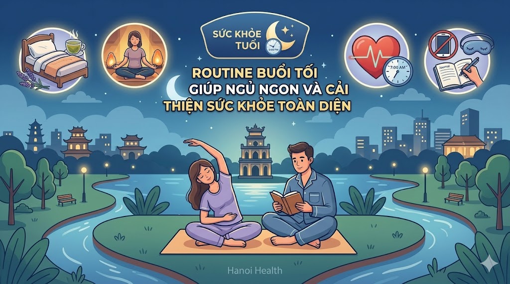 Routine buổi tối giúp ngủ ngon và cải thiện sức khỏe toàn diện