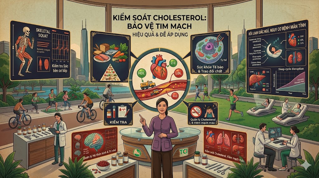 Cách kiểm soát cholesterol hiệu quả để bảo vệ tim mạch