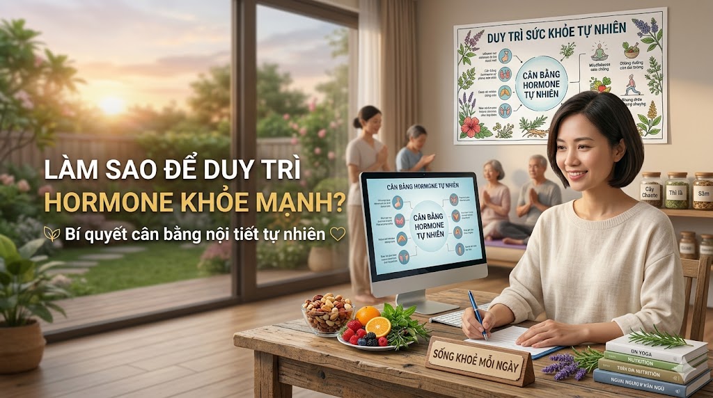 Làm sao để duy trì hormone khỏe mạnh? Bí quyết cân bằng nội tiết tự nhiên