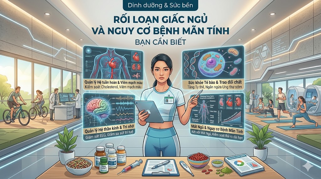 Rối loạn giấc ngủ và nguy cơ bệnh mãn tính bạn cần biết