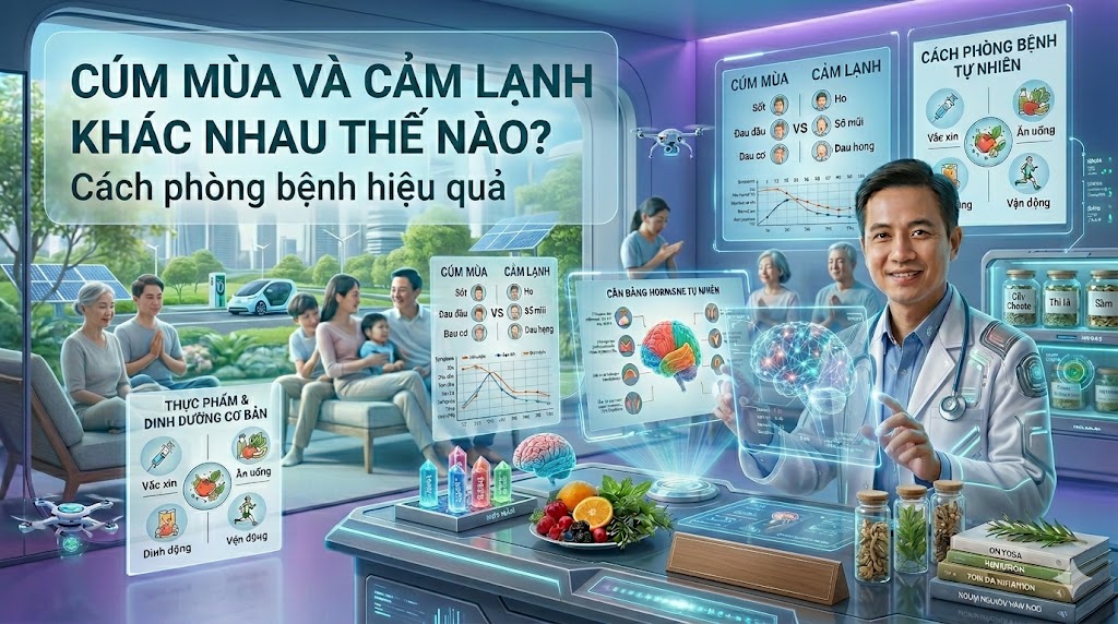 Cúm mùa và cảm lạnh khác nhau thế nào? Cách phòng bệnh hiệu quả