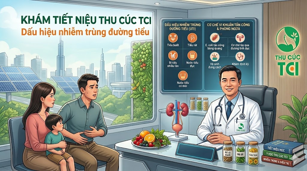 Khám tiết niệu Thu Cúc TCI: Dấu hiệu nhiễm trùng đường tiểu