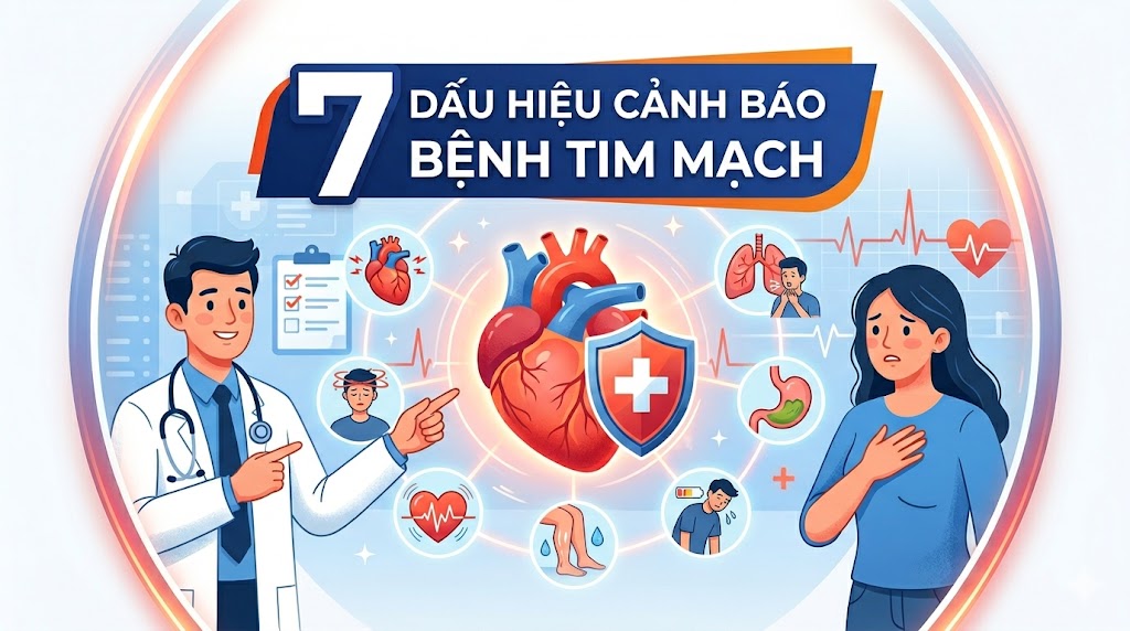 7 dấu hiệu cảnh báo bệnh tim mạch bạn không nên bỏ qua