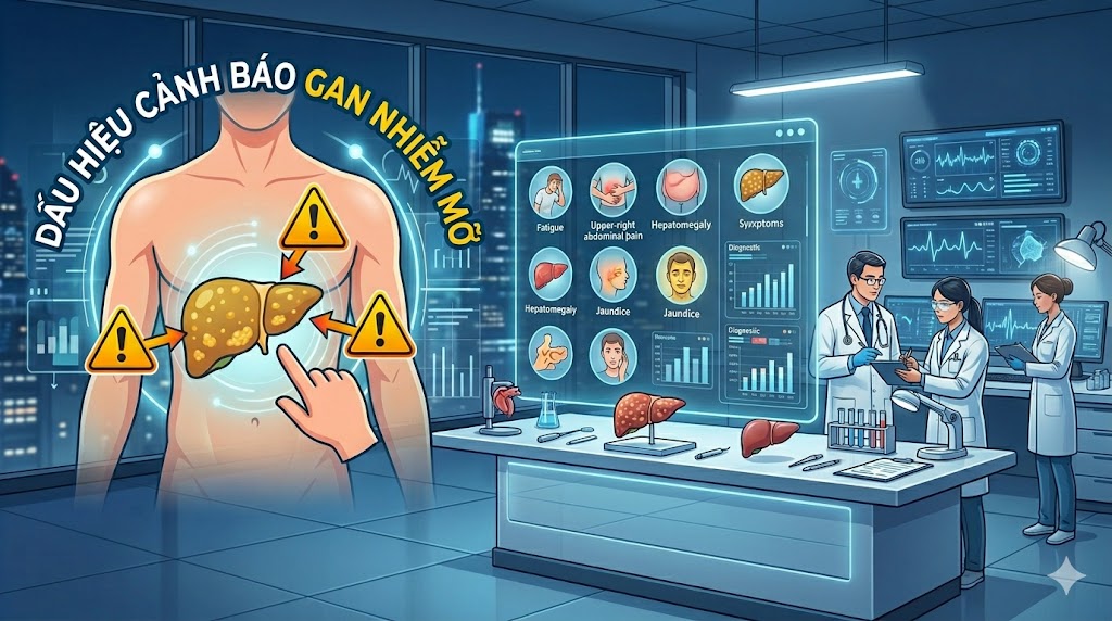 Dấu hiệu cảnh báo gan nhiễm mỡ bạn không nên bỏ qua