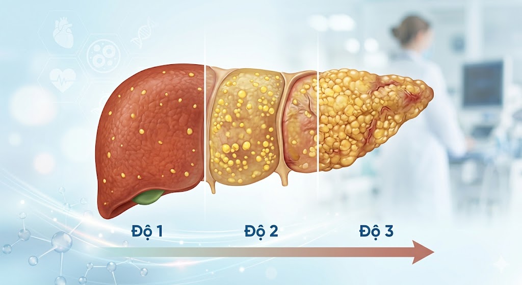 Nhiễm mỡ gan độ 1, 2, 3: Dấu hiệu & hướng điều trị hiệu quả
