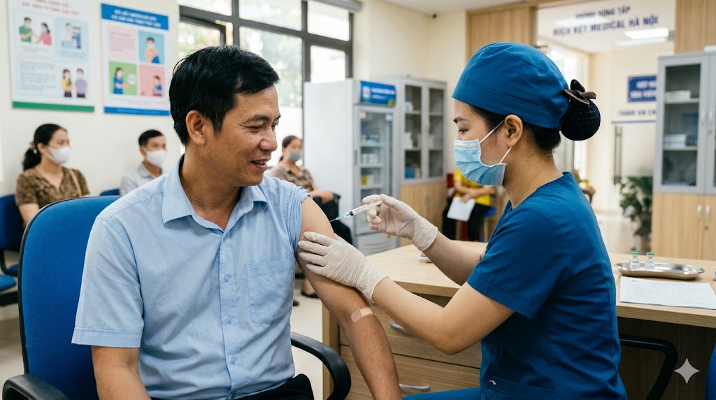 Tiêm phòng vắc xin tại Hà Nội: Những mũi quan trọng cho người lớn