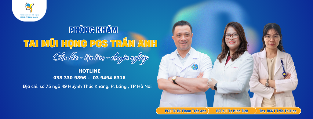 Đặt khám Phòng khám Tai mũi họng PGS. Trần Anh
