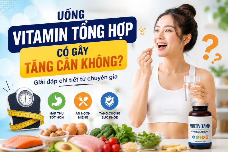 Uống Vitamin Tổng Hợp Có Gây Tăng Cân Không? Giải Đáp Chi Tiết Từ Chuyên Gia