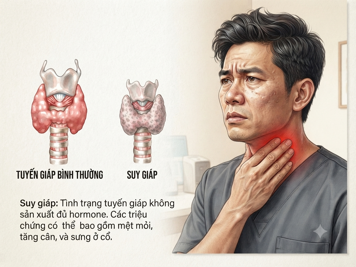 Suy giáp có điều trị khỏi được không? Giải đáp nguyên nhân, cách điều trị và địa chỉ khám uy tín