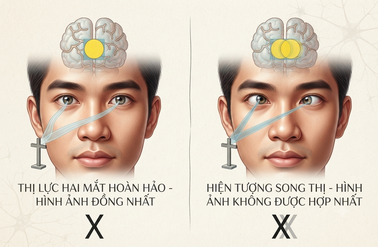Song thị (nhìn đôi) là dấu hiệu bệnh gì? Nguyên nhân, cách điều trị và địa chỉ khám uy tín
