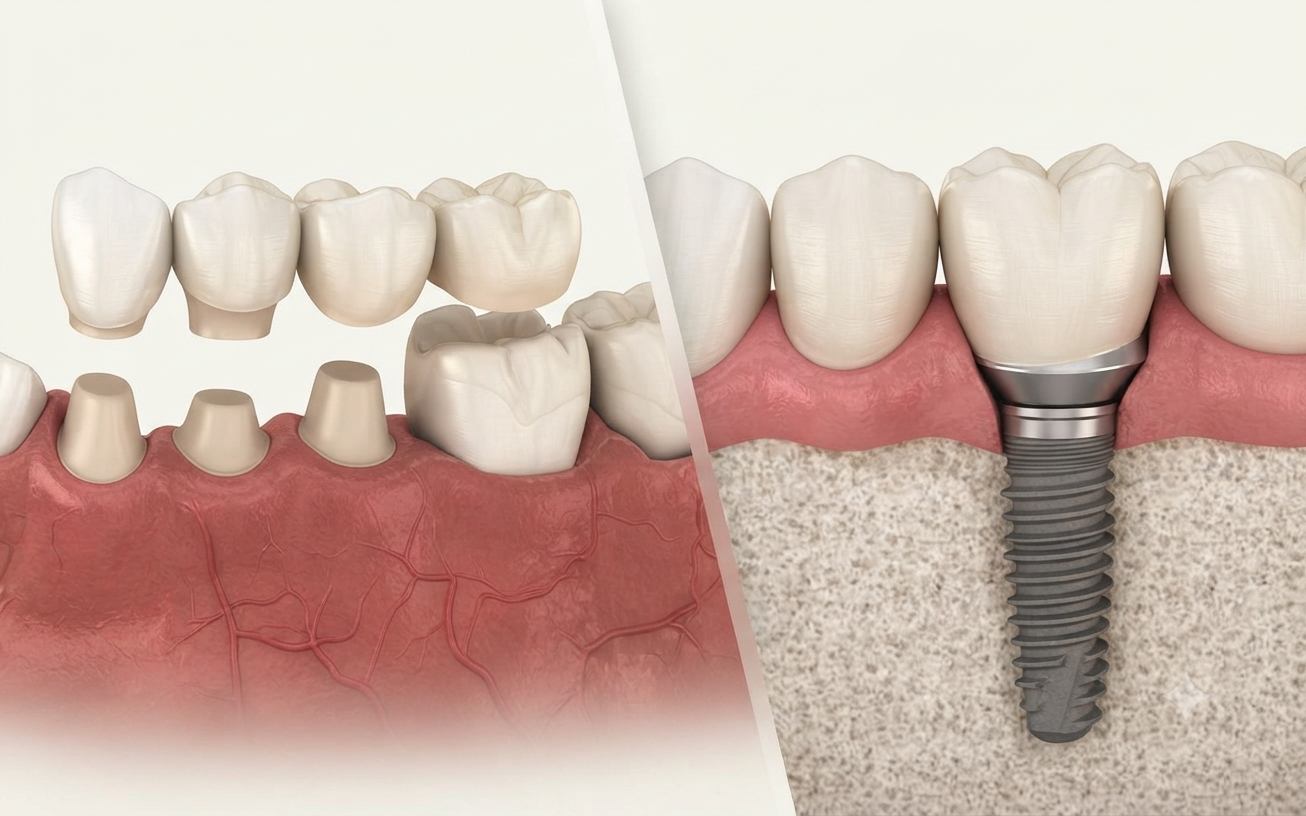 Nên trồng Implant hay làm cầu răng? So sánh ưu, nhược điểm và địa chỉ thực hiện uy tín