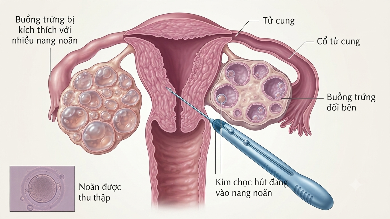 Chọc hút trứng IVF có đau nhiều không? Giải đáp từ bác sĩ và những điều chị em cần biết