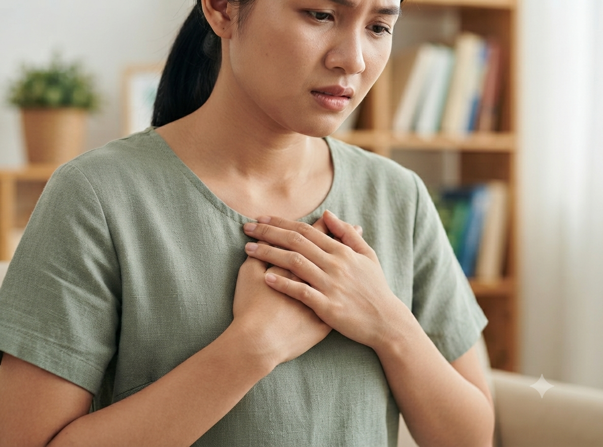 Đánh trống ngực khi nằm có đáng lo? Nguyên nhân, dấu hiệu cảnh báo và cách xử trí
