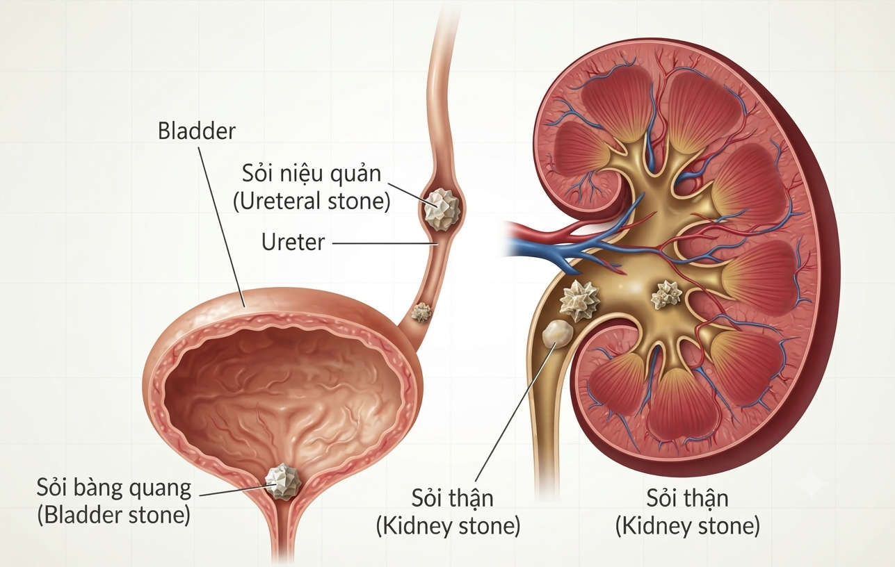Sỏi niệu quản có tự đào thải được không? Khi nào cần can thiệp điều trị?