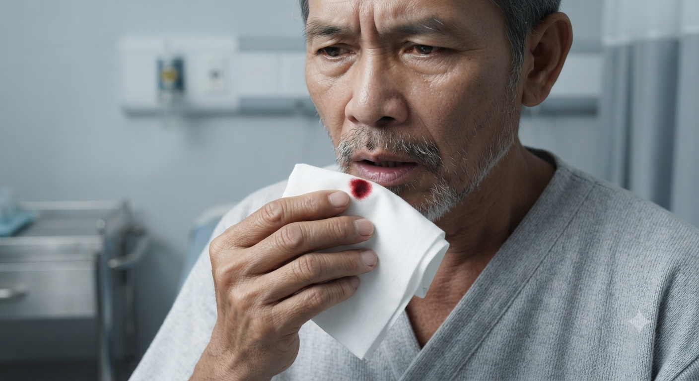 Khạc đờm ra máu là dấu hiệu bệnh gì? Nguyên nhân, mức độ nguy hiểm và cách xử lý