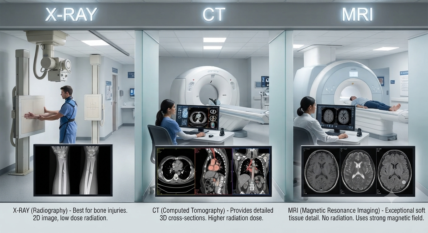 X-quang, CT và MRI khác nhau thế nào? Khi nào nên thực hiện?