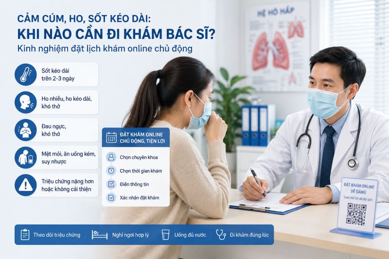 Cảm cúm, ho, sốt kéo dài: Khi nào cần đi khám bác sĩ?
